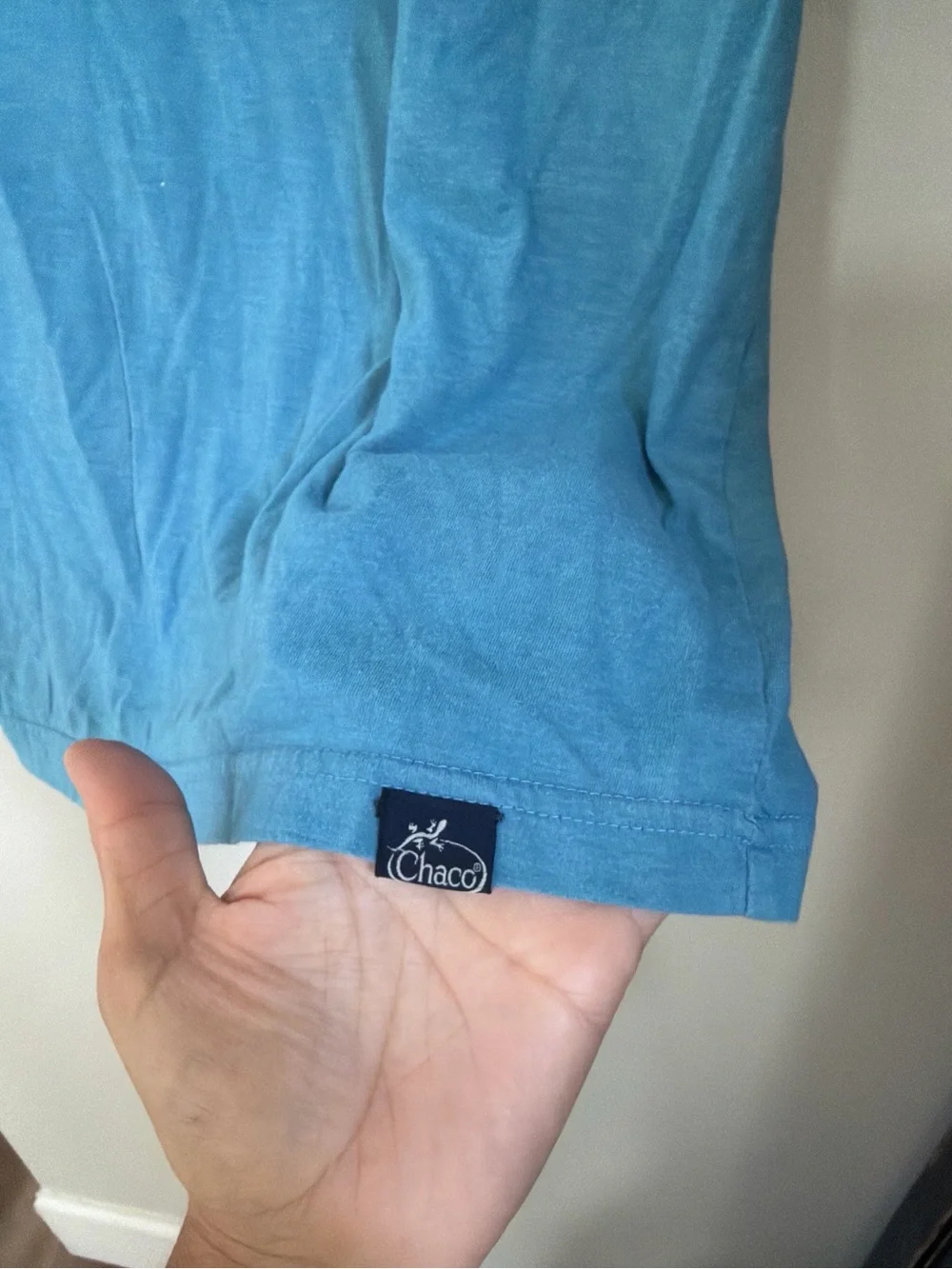 Chaco Men's Teal Blue Logo Short Sleeve Tee